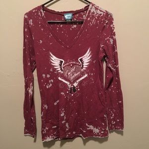 Long sleeve cowgirl hardware